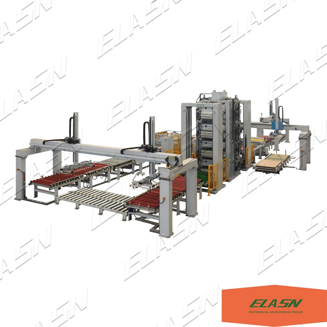 Automatic Short Cycle Hot Press Line Veneer Plate Hydraulic Press Machine
