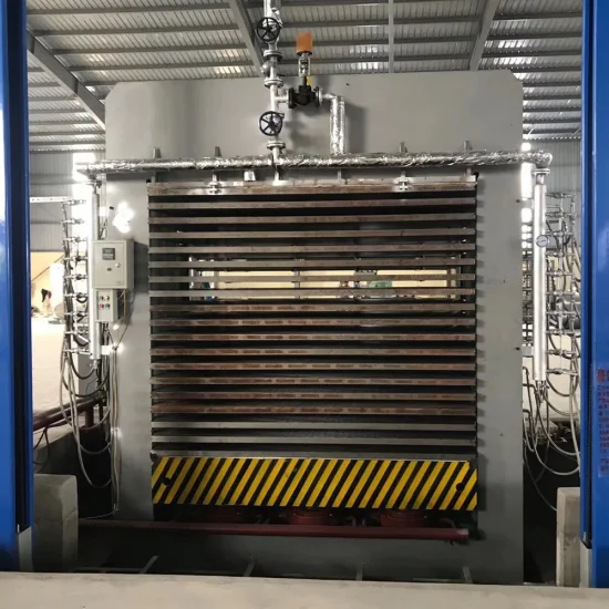 Máquina de prensagem a quente para produtos de placa multicamadas