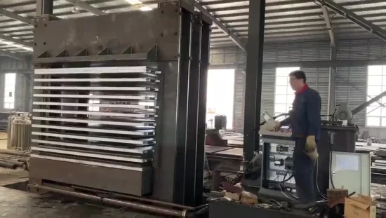 4*8FT 600t 16 camadas de madeira compensada de prensagem a quente que faz a máquina com CE
