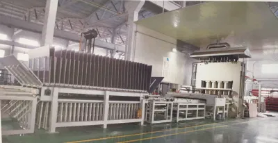 Máquina de prensagem a quente multicamadas para fabricação de madeira compensada