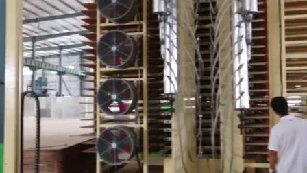 Máquina de prensagem a quente de folheado facial de laminação de melamina multicamadas para madeira compensada