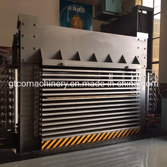 Máquina quente laminada da folha da melamina da madeira compensada de 800t 6*8 Multilayers com CE